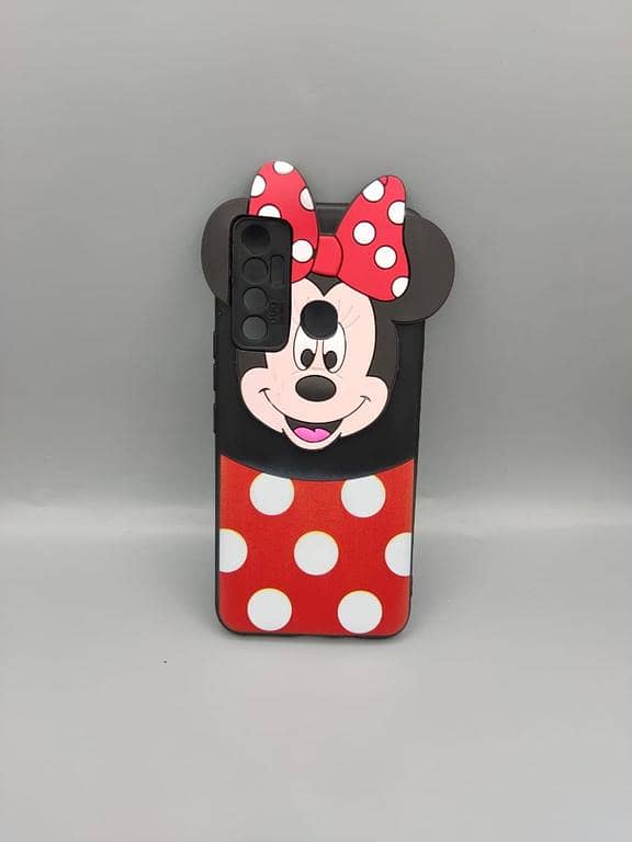 Tecno Camon 17 Mickey and Minnie Mouse Hello Kitty Cartoon Back Cover