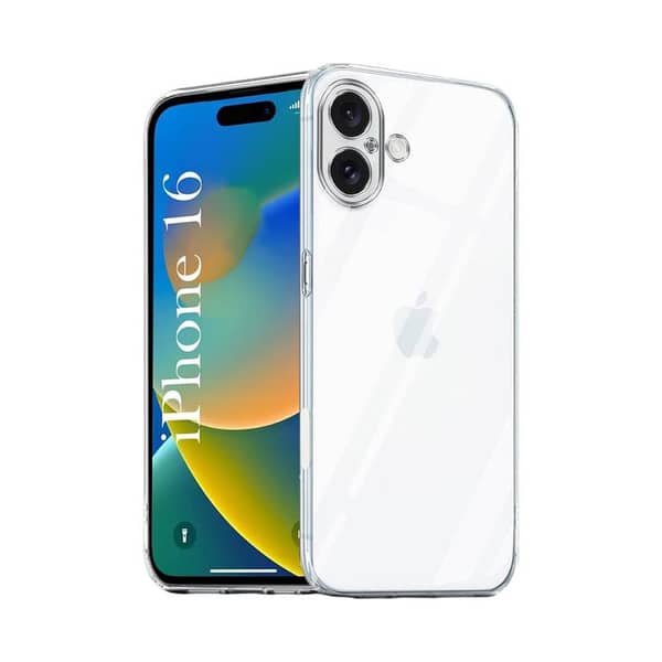 iPhone 16 Back Cover Soft Charging Plug transparent TPU Camera Protection Shockproof Phone Case iPhone 16