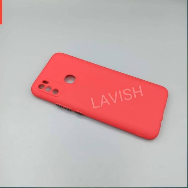 Infinix Hot 9 Play Soft Matt Color Button  Camera Protection TPU Design Case Matte Scrub Shockproof Back Cover