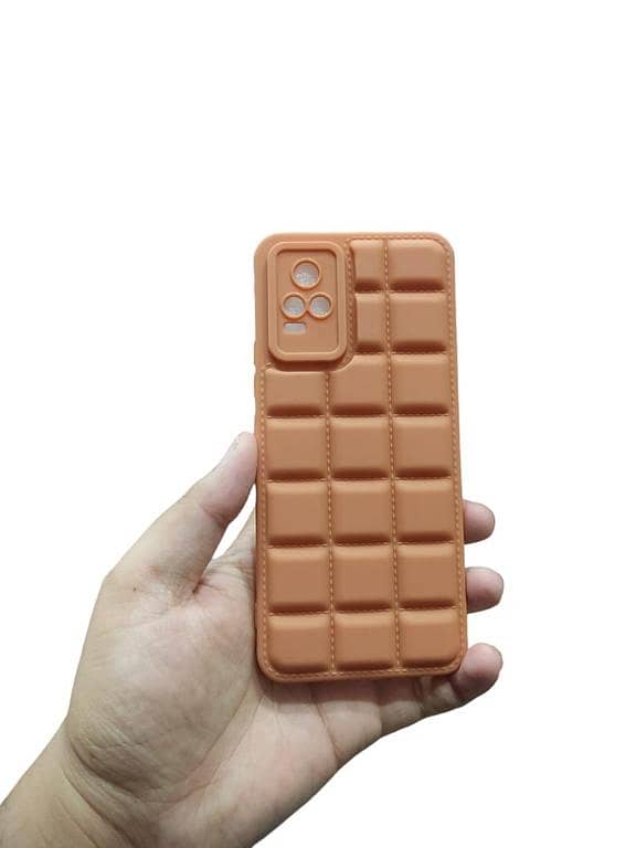 Vivo_ V20 / V21E Soft Matt Color Button Camera Protection TPU Design Case Matte Scrub Shockproof Back Cover