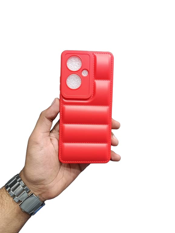 OPPO Reno 11F 5G / F25 Pro 5G Back Cover Soft Puffer Camera Protection Down Jacket Phone Case