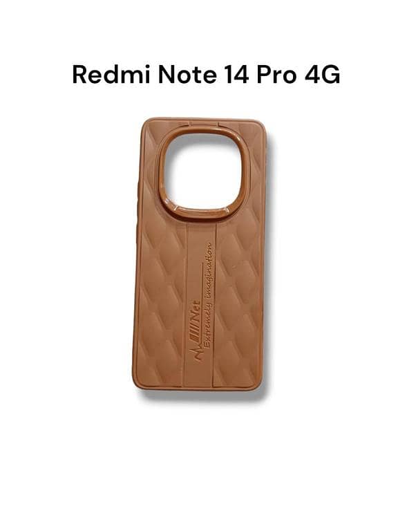 Redmi Note 14 Pro 4G Mobile Cover Soft Puffer Down Jacket Box Design Camera Protection Redmi Note 14 Pro 4G Phone Case