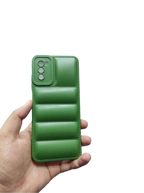 Samsung Galaxy A03s / A02s Soft Matt Puffer Camera Protection Down Jacket Back Cover