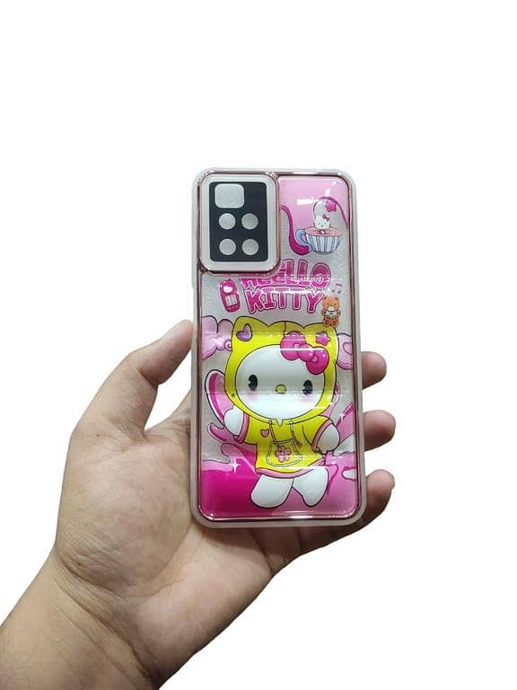 Redmi 10 ( Redmi 10 ) Back Cover Mickey Hello Kitty Cartoon Puffer Down Jacket Camera Protection Phone Case