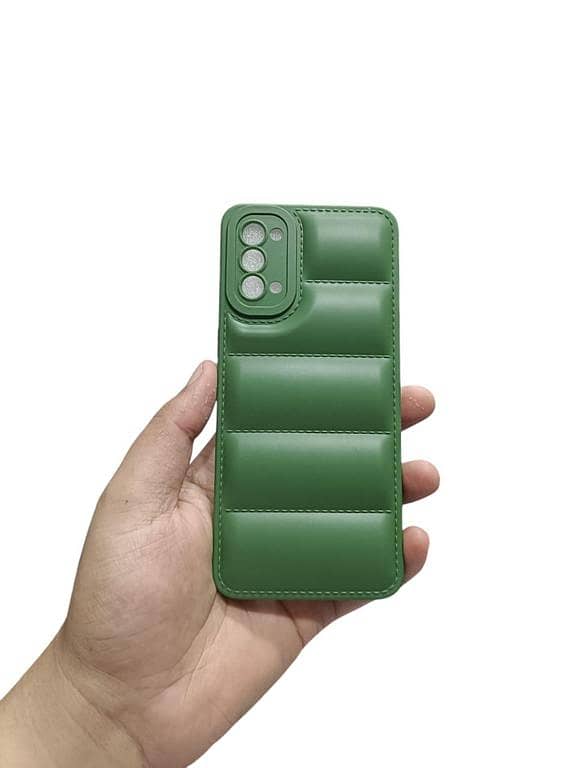 OPPO Reno 4 4G Back Cover Soft Matt Puffer Down Jacket Camera Protection OPPO Reno 4 4G Case