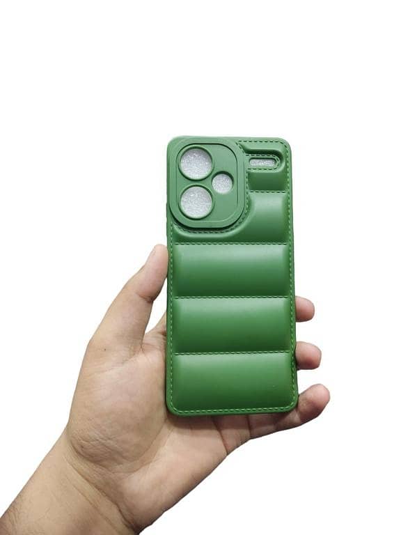 Soft Puffer Down Jacket Case for Redmi Note 13 Pro Plus 5G with Camera Protection