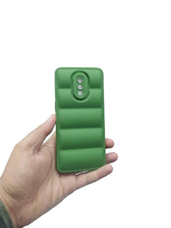 One Plus 6T / One Plus 7 ( 1+ 6T ) ( 1+ 7 ) Soft Matt Puffer Down Jacket Back Cover Phone Case