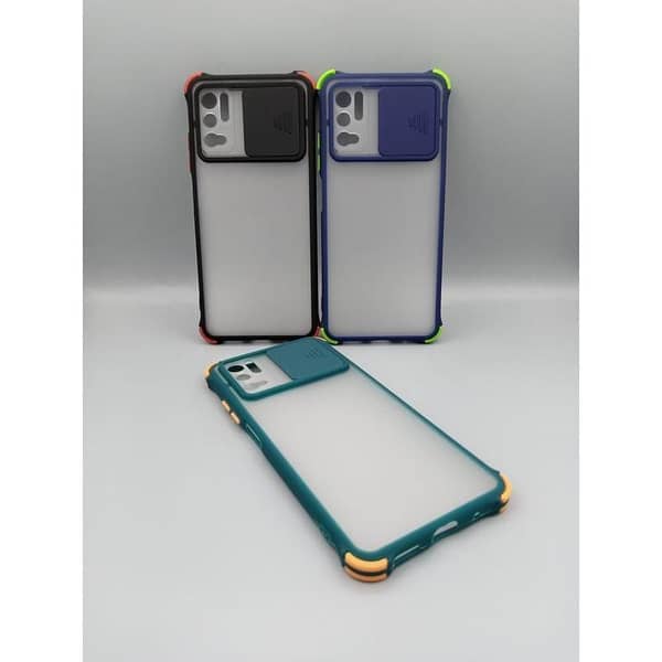 Redmi Note 10 5G / Poco M3 Pro 5G Slide Window Shutter Camera Lens Protector Back Cover