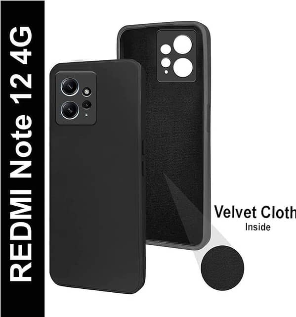 Redmi Note 12 4G Back Cover Soft Puffer Down Jacket Camera Protection Phone Case