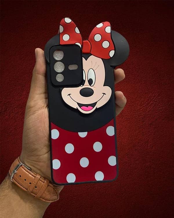Vivo_ V23 5G Back Cover Mickey Mouse Cartoon Case Hello Kitty Type