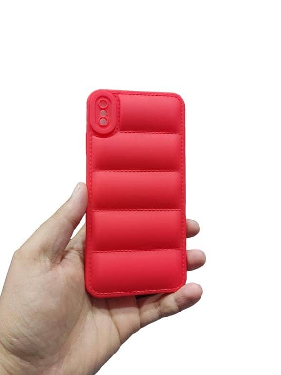 iPhone X Max / Xs Max Back Cover Soft Puffer Case Down Jacket Camera Protection Back Cover and Phone Case