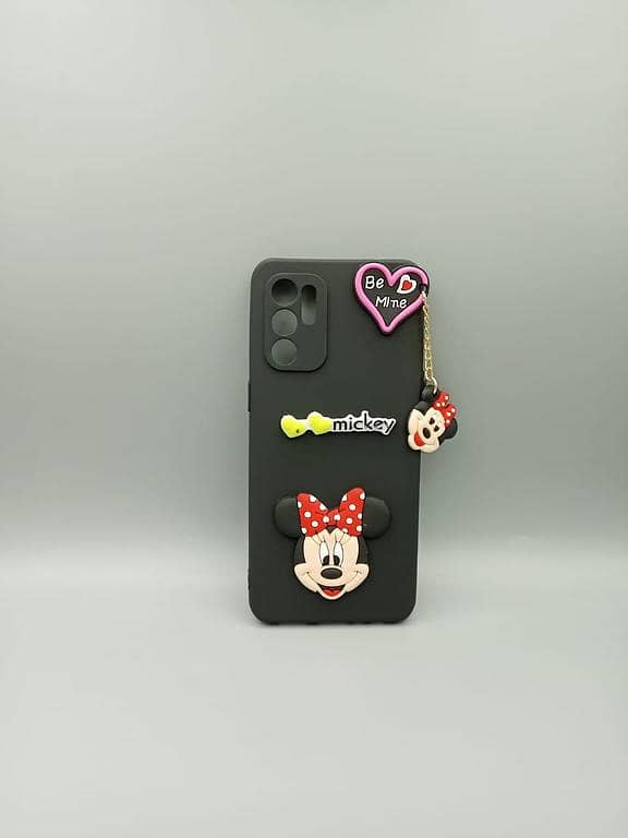 OPPO Reno 6 ( 4G )  Back Cover Mickey and Minnie Mouse Hello Kitty Cartoon Case