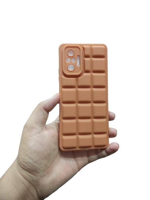 Redmi Note 10 Pro 4G Back Cover Soft Puffer Box Design Camera Protection Phone Case