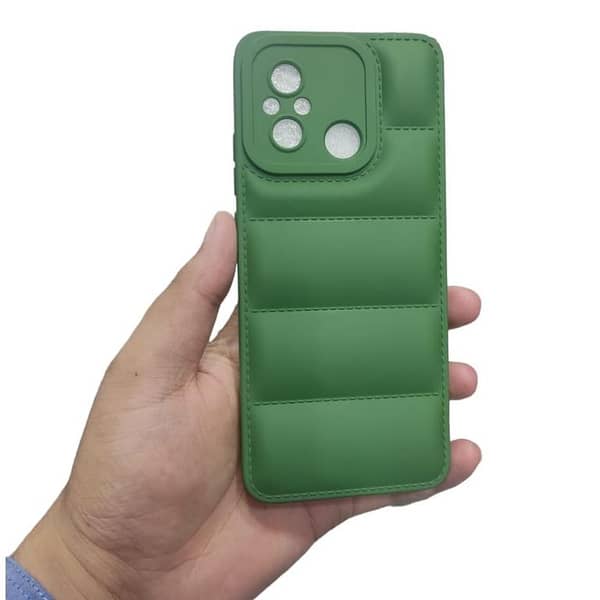 Redmi 12C ( 12c ) Back Cover Sot Puffer Camera Protection Down Jacket Redmi 12c Back Cover