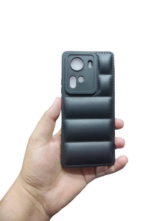 OPPO Reno 11 5G Back Cover Soft Puffer Down Jacket Camera Protection Phone Case