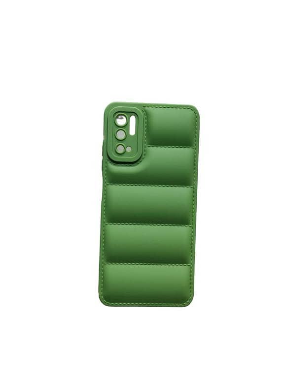 POCO M3 Pro 5G / Redmi Note 10 ( 5G )  Soft Matt Puffer Case Camera Protection Down Jacket Back Cover Phone Case