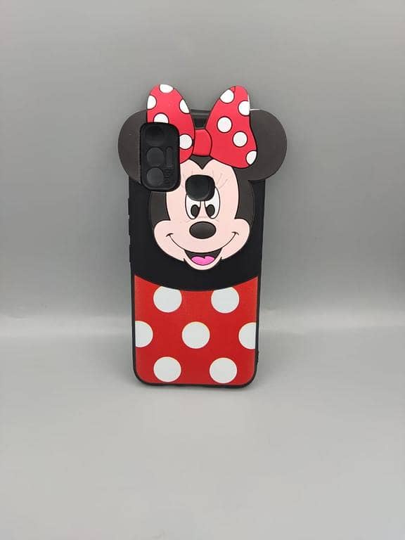 Tecno Spark 7 / Spark 7T ( Spark 7 T) Back Cover Mickey and Minnie Mouse Hello Kitty Cartoon Case