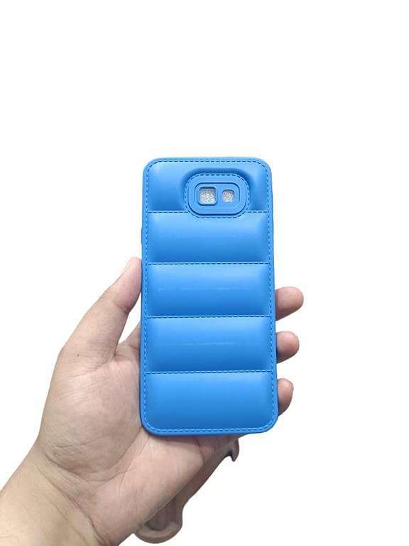Samsung Galaxy J4 Plus Back Cover Soft Premium Puffer Down Jacket Camera Protection Phone Case