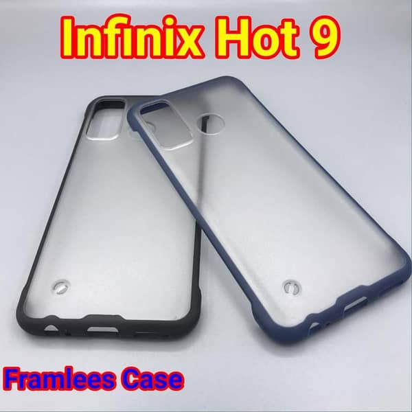 Infinix Hot 9 / Tecno Camon 15 / Spark 5 Pro Rimless Design Case Matte Scrub Hard PC Shockproof Back Cover Framless Hot9 infinix hot9