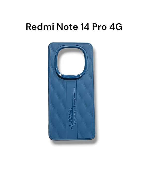 Redmi Note 14 Pro 4G Soft Matt Camera Protection TPU Design Case Matte Scrub Shockproof Back Cover