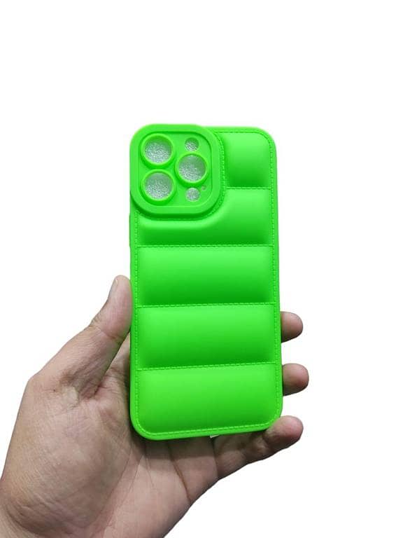 iPhone 14 Pro Max Cover High Quality Soft Puffer Down Jacket Camera Protection Back Case Cover