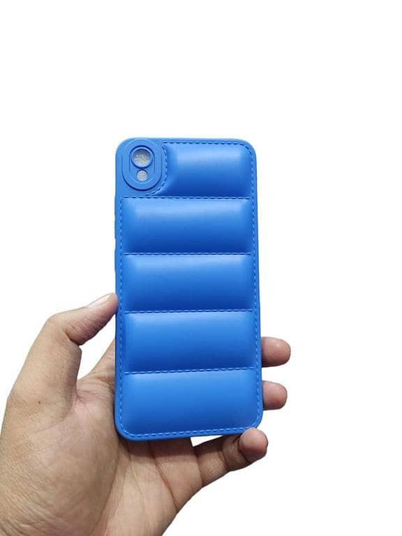 Vivo Y91c / Y91D / Y90 Soft Matt Puffer Down Jacket Camera Protection  Back Cover