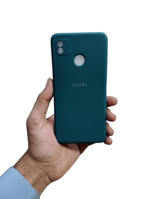 Tecno POP 4 Back Cover Soft Puffer Down Jacket Camera Protection Phone Case