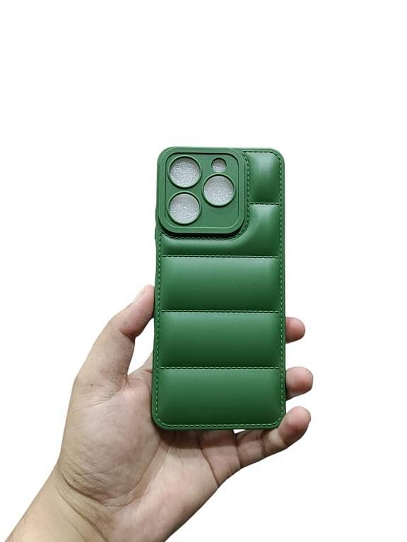 Realme C61 / Realme C63 Back Cover Soft Puffer Down Jacket Bubble Camera Protection Realme C61 / Realme C63 Phone Case