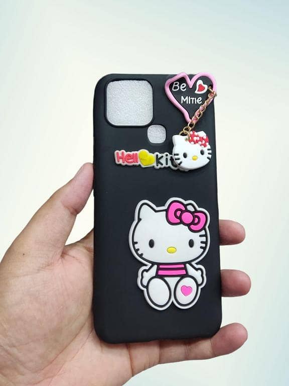 Infinix Smart 6  Back Cover Mickey and Minnie Mouse Hello Kitty Cartoon Case