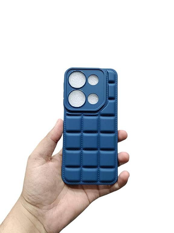 Itel P65 4G Back Cover Soft Puffer Down Jacket Bubble Camera Protection Itel P65 4G Phone Case