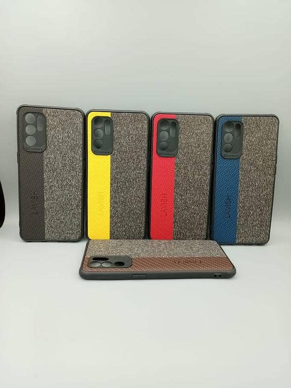 OPPO Reno 6 4G Lavish Soft Fabric Double Color Premium Design Leather Case