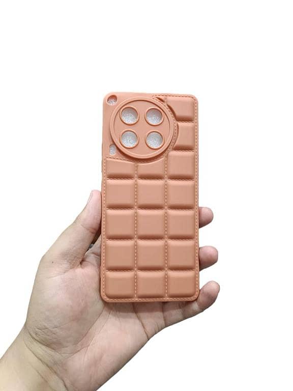 Tecno Camon 30 4G Back Cover Soft Puffer Down Jacket Camera Protection Phone Case