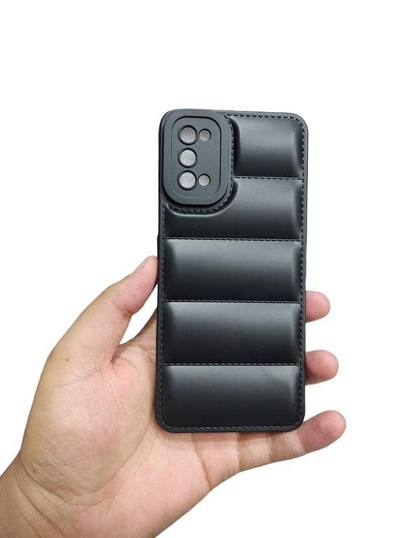 Realme 7 Pro Back Cover Soft Puffer Down Jacket Camera Protection Phone Case Realme 7 Pro