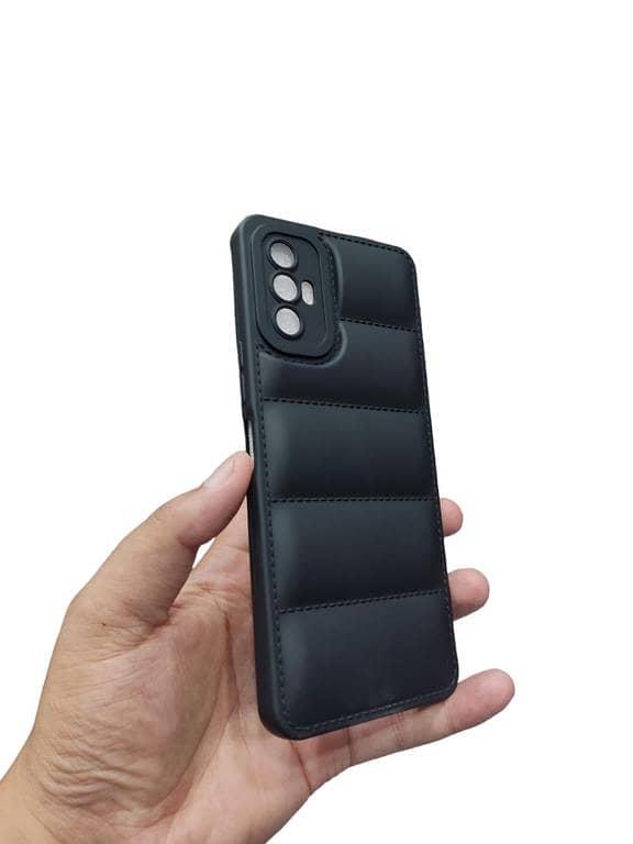 Tecno Spark 8 Pro Soft Puffer Down Jacket Matt Back  Phone Case Spark 8 pro Cover