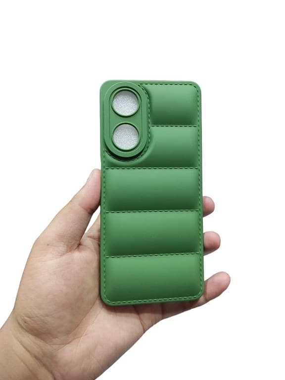 OPPO A78 4G Soft Puffer Case Down Jacket Camera Protection Back Cover and Phone Case OPPO A78