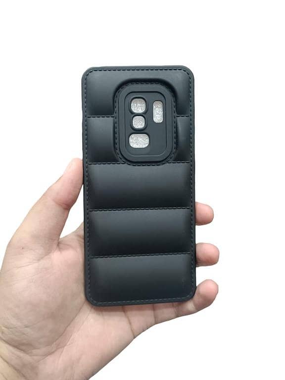 Samsung Galaxy S9 Plus Back Cover Soft Premium Puffer Down Jacket Camera Protection Phone Case
