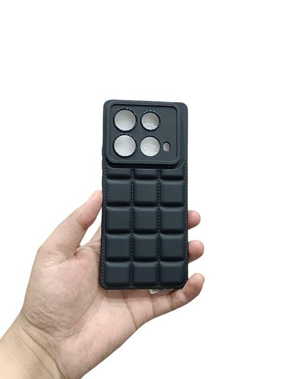 Infinix Note 40 Pro 4G Back Cover Soft Puffer Down Jacket chocolate Design Phone Case Infinix Note 40 Pro