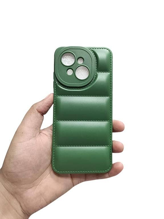 Tecno Spark GO 1 / POP 9 Back Cover Soft Matt Puffer Down Jacket Bubble Camera Protection Tecno Spark GO 1 Phone Case Tecno POP 9