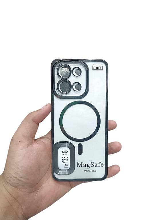 Vivo Y28 4G Back Cover Soft Transparent Electroplated Camera Protection Vivo Y28 4G Phone Case