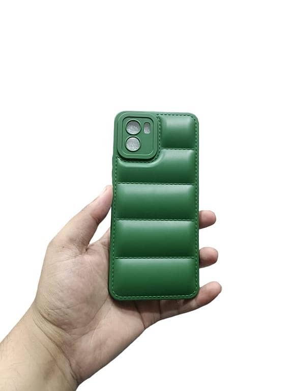 Vivo Y15s / Y01 Back Cover Soft Puffer Down Jacket Camera Protection Phone