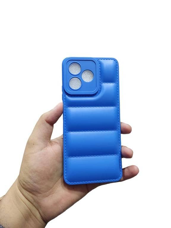 Realme C53 / Realme C51 / Realme Note 50 Back Cover Soft Puffer Down Jacket Matt Back Case Cover