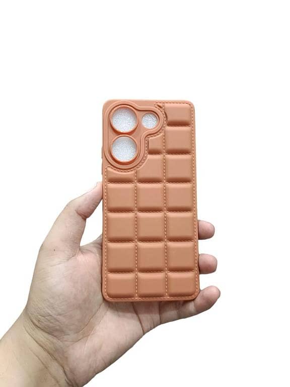 Tecno Camon 20 / Camon 20 Pro Soft Puffer Down Jacket Matt Back Case Cover
