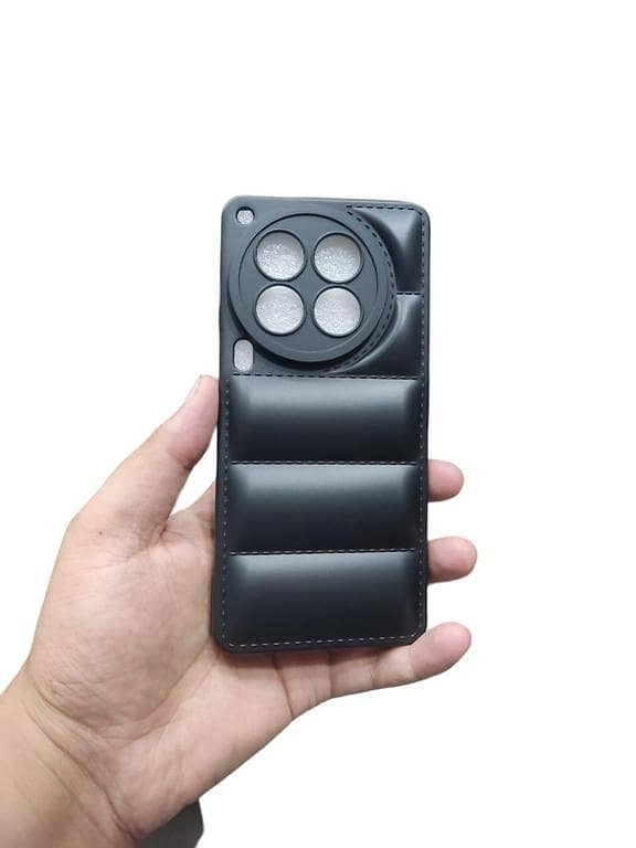 Tecno Camon 30 Premier 5G Back Cover Soft Puffer Down Jacket Camera Protection Phone Case