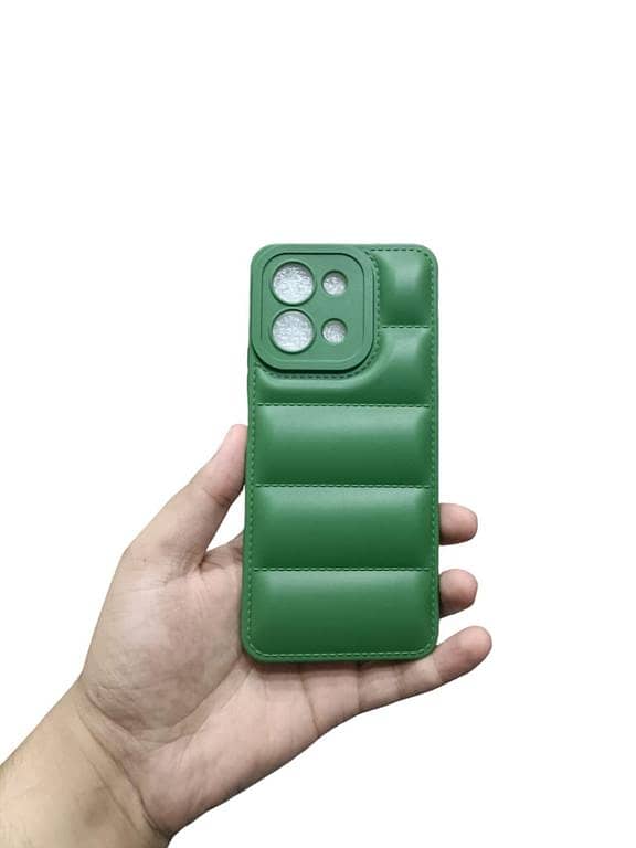Vivo Y28 4G Back Cover Soft Matt Puffer Down Jacket Camera Protection Vivo Y28 4G Phone Case
