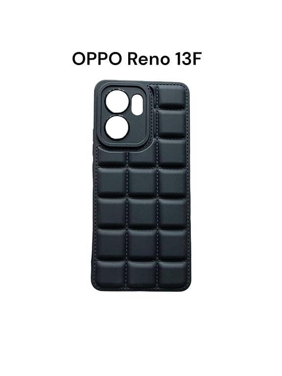 OPPO Reno 13F Mobile Cover – Soft Puffer Jacket Box Design with Camera Protection | For OPPO Reno 13F 4G / 5G