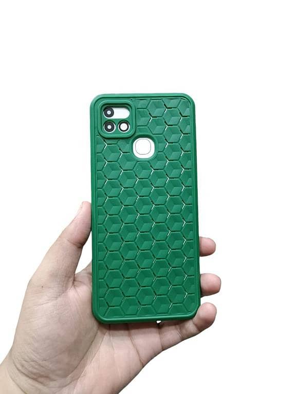Infinix Hot 10i Back Cover Soft Puffer Camera Protections Down Jacket Phone Case