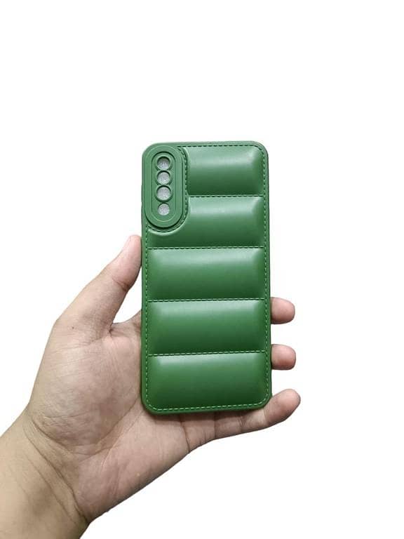 Samsung A30s / A50 / A50s Back Cover Soft Puffer Down jacket Can=mera Protection Phone Case