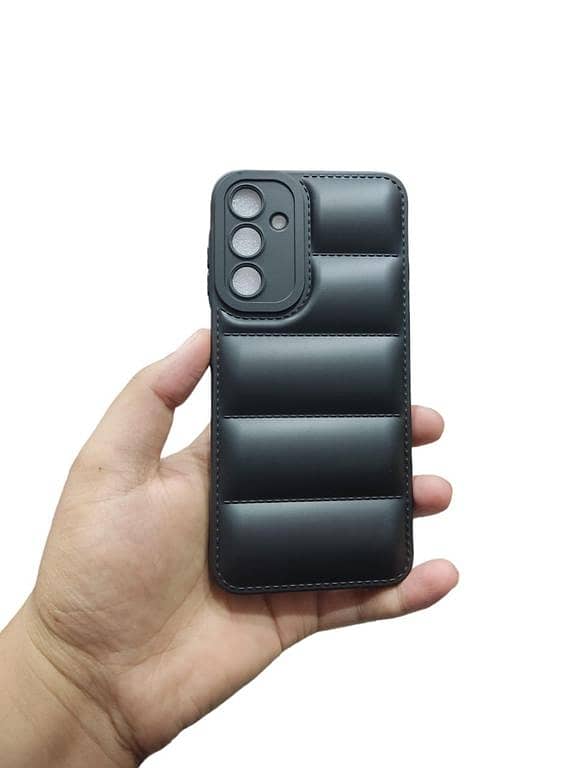 Samsung Galaxy A24 Back Cover Soft Puffer Camera Protection Down Jacket Phone Case