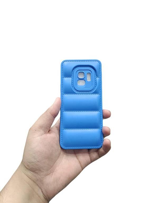 Samsung Galaxy S9 Back Cover Soft Premium Puffer Down Jacket Camera Protection Phone Case