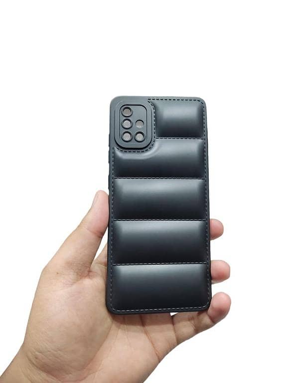Samsung Galaxy A51 Back Cover Soft Puffer Case Camera Protection Phone Case